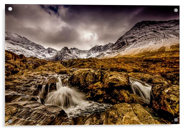 The Fairy Pools, Isle of Skye Acrylic by Dave Hudspeth Landscape Photography