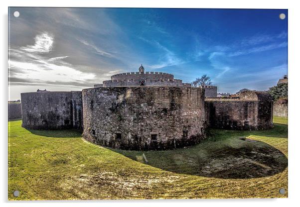 Deal castle Acrylic by Thanet Photos