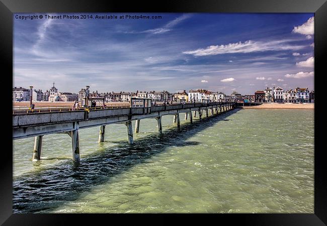 Deal pier in spring sunshine Framed Print by Thanet Photos