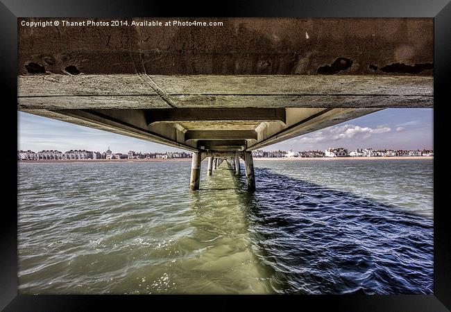 Under Deal pier Framed Print by Thanet Photos