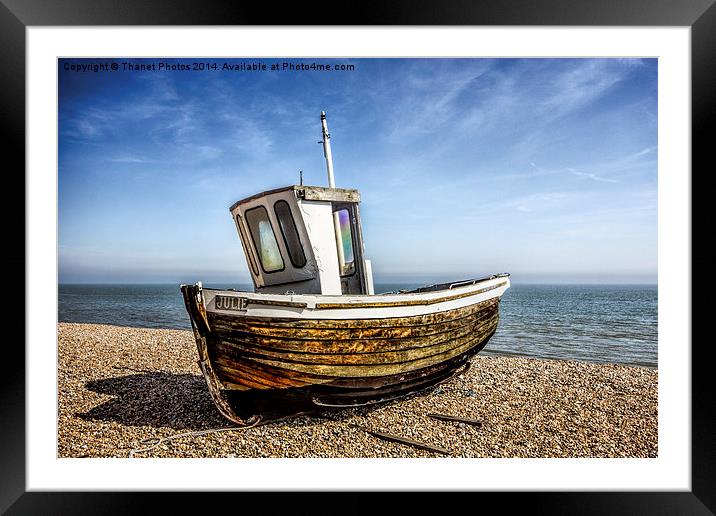Julie the boat Framed Mounted Print by Thanet Photos