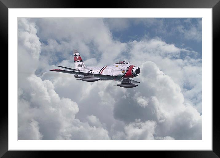 F86 Sabre Framed Mounted Print by Pat Speirs