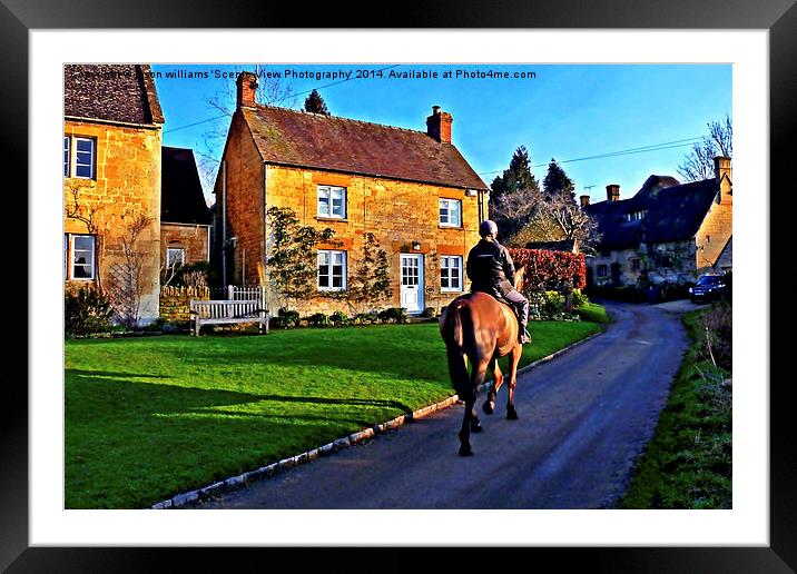 Country Life in The Cotswolds Framed Mounted Print by Jason Williams