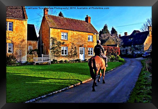 Country Life in The Cotswolds Framed Print by Jason Williams