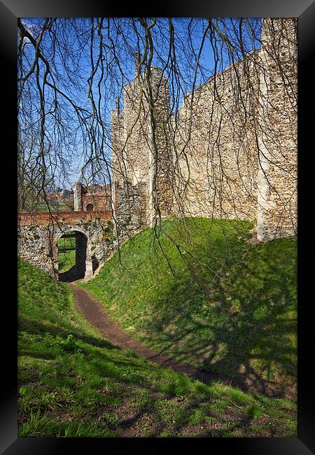 Framlingham Castle Framed Print by Darren Burroughs