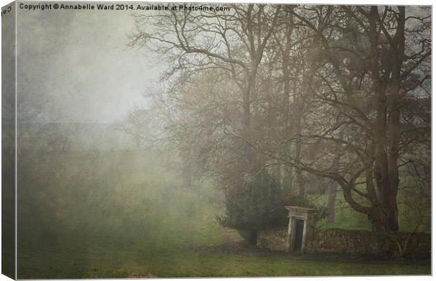 Misty Morning in Wroxall Canvas Print by Annabelle Ward
