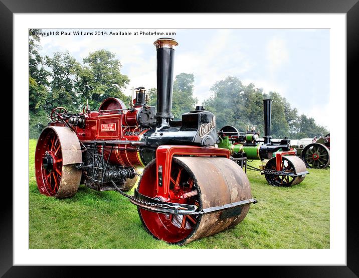 Burrells Steamroller Framed Mounted Print by Paul Williams