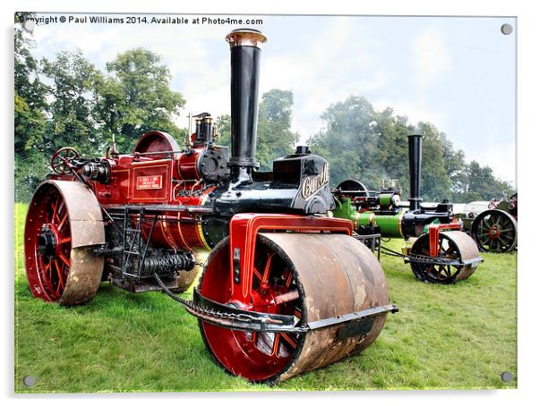 Burrells Steamroller Acrylic by Paul Williams