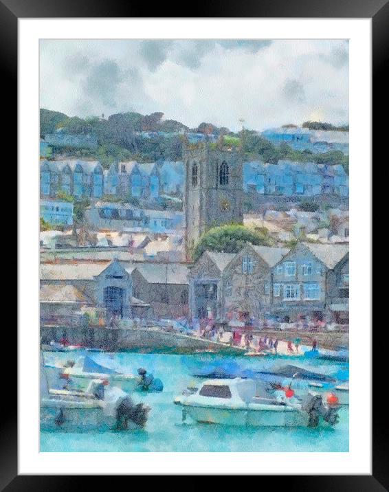 ST Ives church Framed Mounted Print by sean clifford