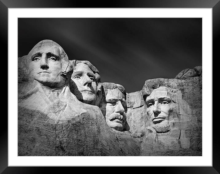 Mount Rushmore South Dakota Framed Mounted Print by Ian Barber