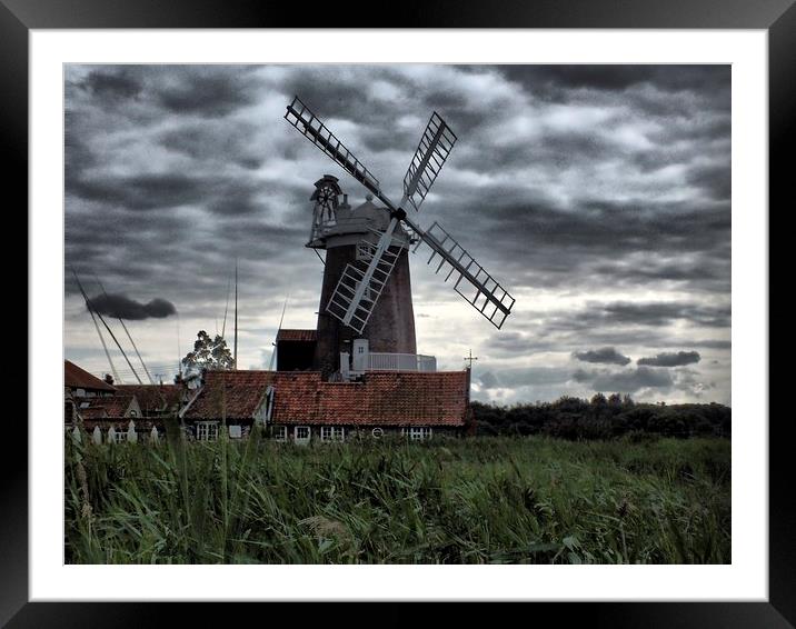 Windmill Framed Mounted Print by sean clifford