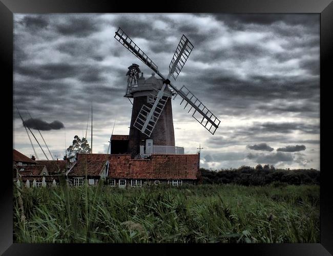 Windmill Framed Print by sean clifford