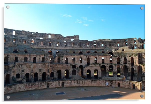 Colosseum of El Djem. Acrylic by Mark Franklin