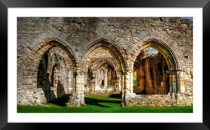 netley abbey Framed Mounted Print by nick wastie