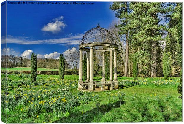 Spring in the Arboretum Canvas Print by Trevor Kersley RIP