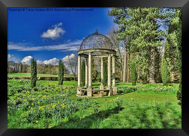 Spring in the Arboretum Framed Print by Trevor Kersley RIP