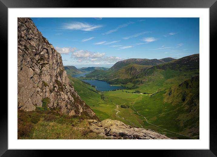 Butteremere Lake District Framed Mounted Print by Eddie John