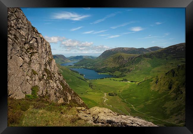 Butteremere Lake District Framed Print by Eddie John