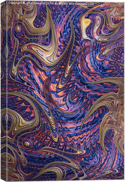 Twisted Abstract Canvas Print by John Edwards