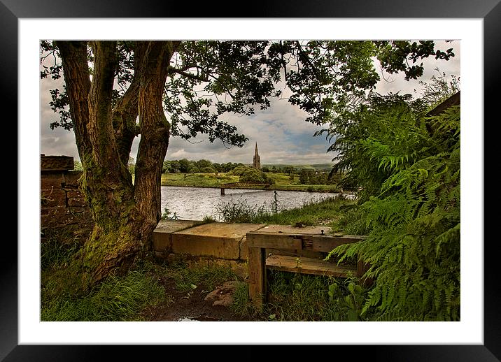 A country view Framed Mounted Print by Eddie John