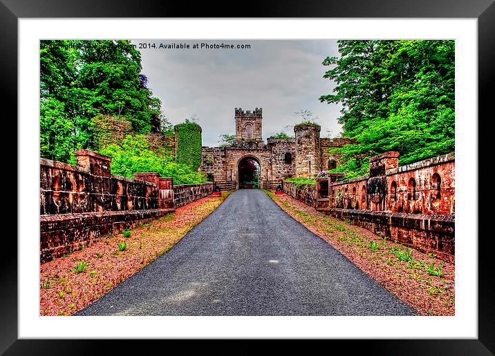 Loudoun Castle Gate Framed Mounted Print by Valerie Paterson