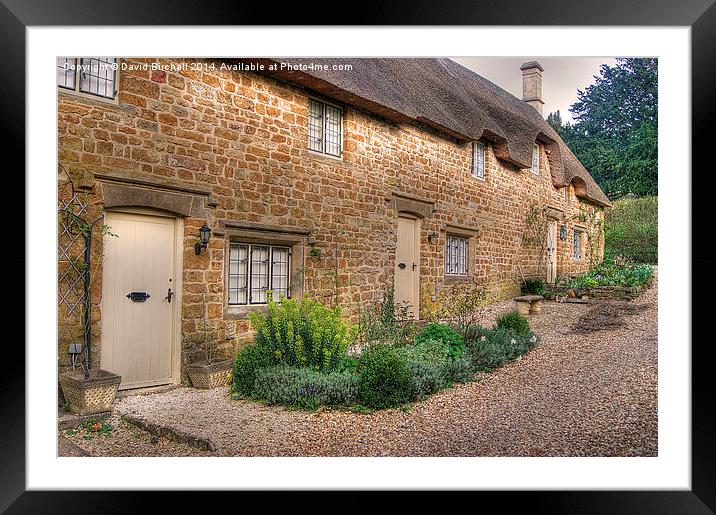 Oxfordshire Thatch Framed Mounted Print by David Birchall