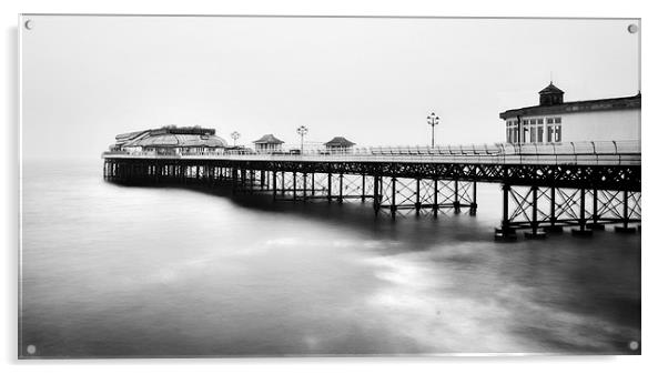 Cromer pier in monochrome Acrylic by Mark Bunning