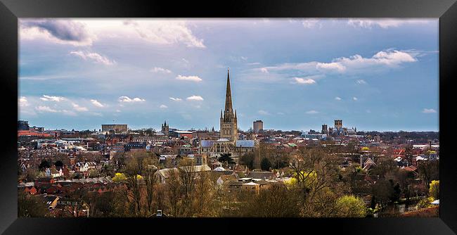 Norwich skyline Framed Print by Mark Bunning