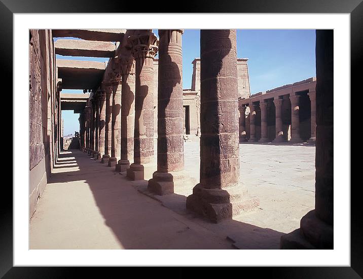 The Philae Temple Framed Mounted Print by Jacqueline Burrell