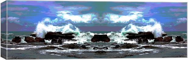 Double Waves Canvas Print by james balzano, jr.