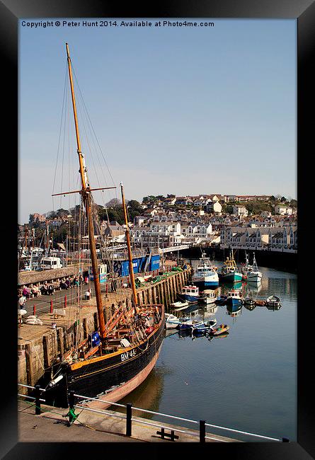 The Inner Harbour Brixham Framed Print by Peter F Hunt