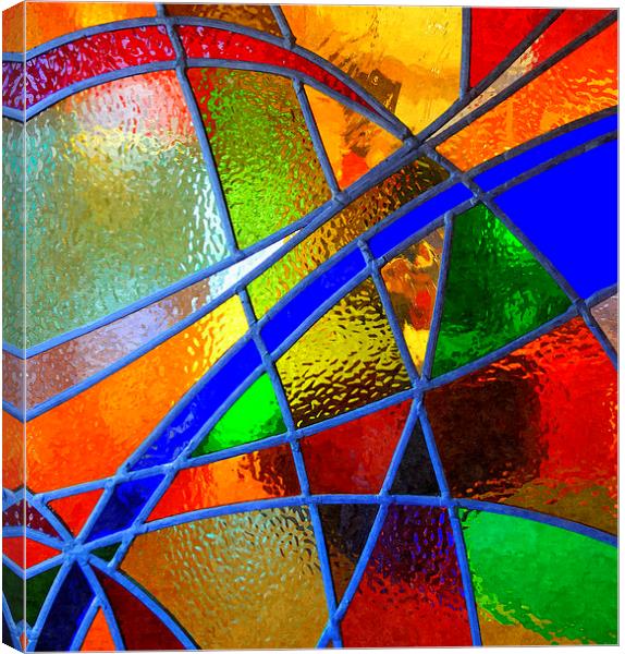 Stained Glass Window Canvas Print by Paula Palmer canvas