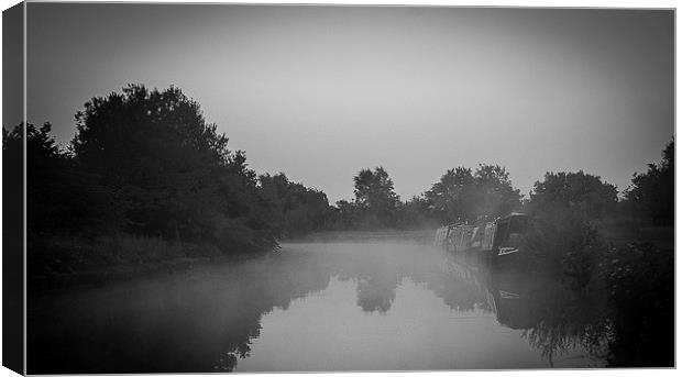 boats in the mist Canvas Print by keith hannant