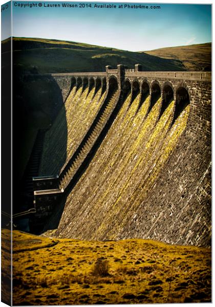 Elan Valley Dam Canvas Print by Lauren Wilson