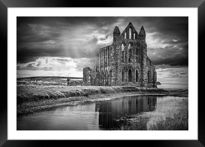 Whitby Abbey Framed Mounted Print by Ian Barber