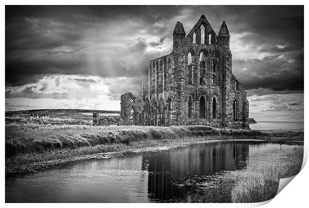 Whitby Abbey Print by Ian Barber