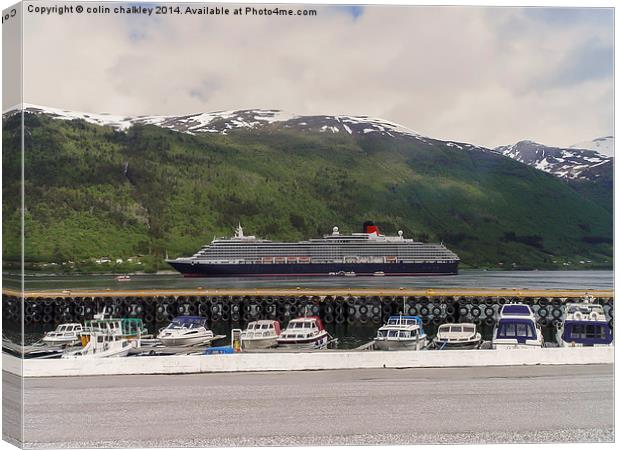 Queen Victoria in Norway 1 June 2012 Canvas Print by colin chalkley