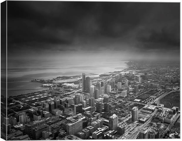 Chicago South Skyline Canvas Print by Ian Barber