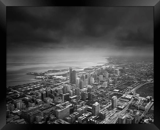 Chicago South Skyline Framed Print by Ian Barber