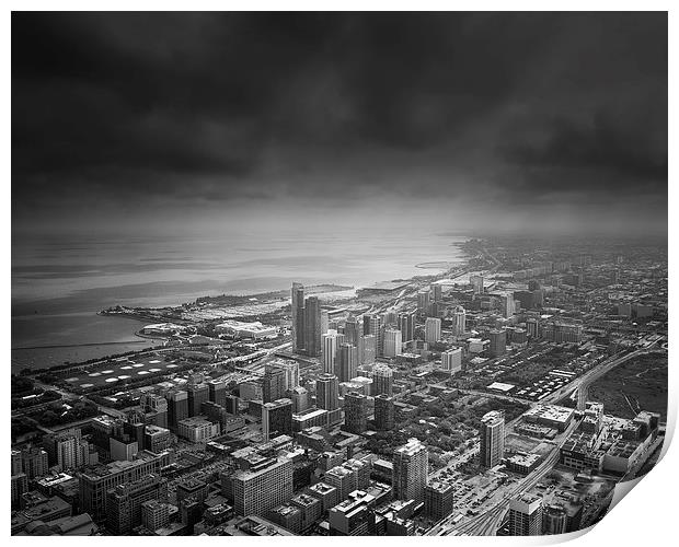 Chicago South Skyline Print by Ian Barber