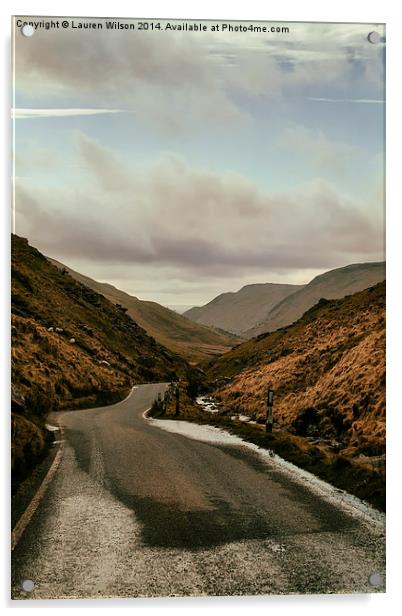 Road to Aber Acrylic by Lauren Wilson