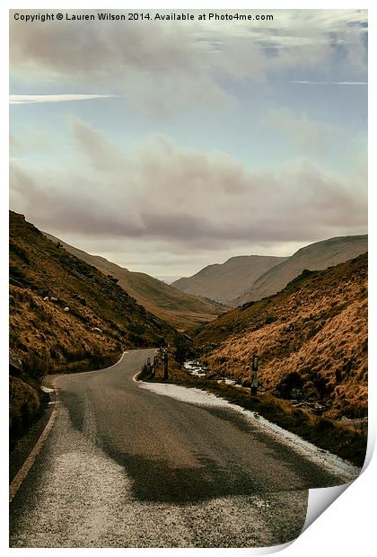 Road to Aber Print by Lauren Wilson