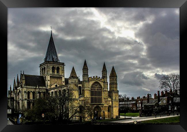 Rochester Cathedral Framed Print by Stewart Nicolaou