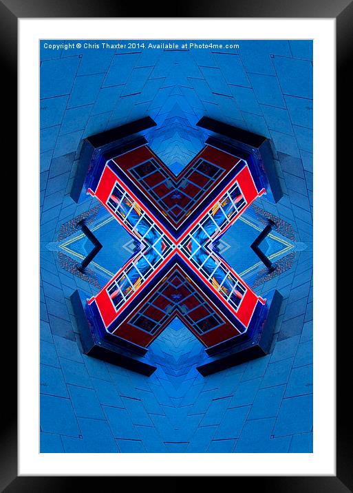 X Box Framed Mounted Print by Chris Thaxter