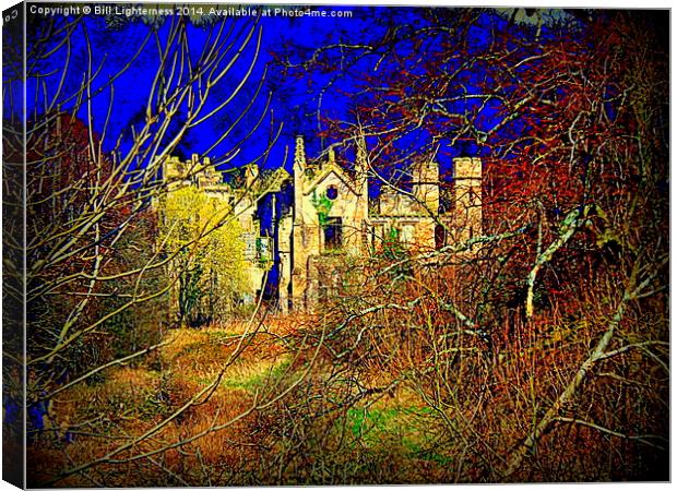 Cambusnethan Priory , a Haunted Look Canvas Print by Bill Lighterness