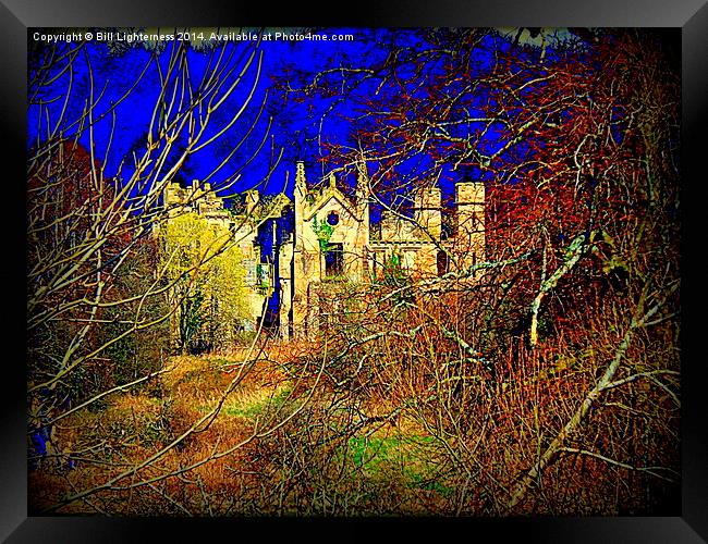 Cambusnethan Priory , a Haunted Look Framed Print by Bill Lighterness