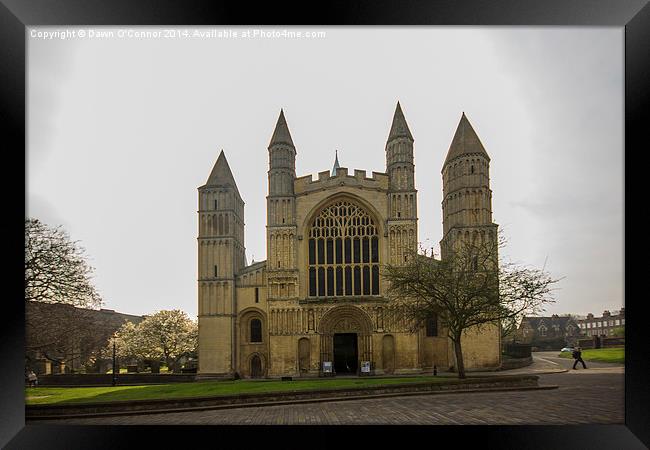 Rochester Cathedral Framed Print by Dawn O'Connor