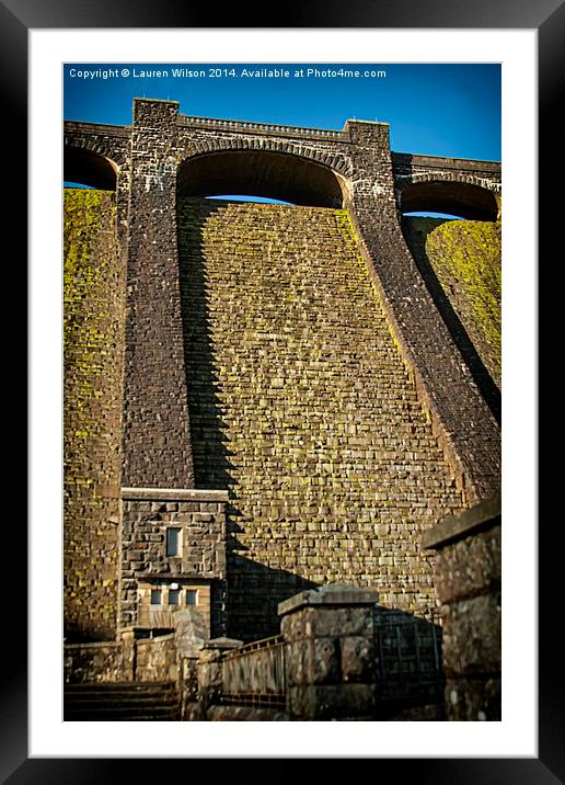 Elan Valley Dam Framed Mounted Print by Lauren Wilson