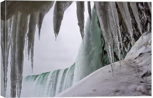 Niagara Freeze Canvas Print by K7 Photography