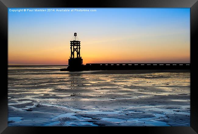 Seaside, Sunsets and Silhouettes Framed Print by Paul Madden